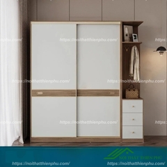 Tủ quần áo cánh lùa chất liệu MDF - QA 101