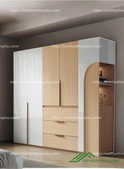 Tủ quần áo cánh mở chất liệu MDF - QA 106