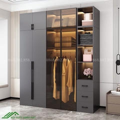 Tủ quần áo cánh mở hiện đại - TK 08