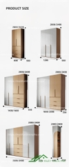 Tủ quần áo cánh mở chất liệu MDF - QA 106