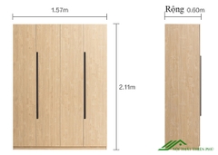 Tủ Quần Áo Cánh Mở Hiện Đại - QA 49