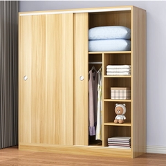 Tủ quần áo cánh lùa 1m6 vân gỗ sồi - QA 03