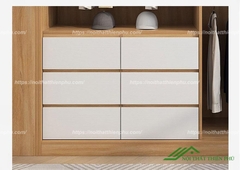 Tủ quần áo đứng có kệ góc độc đáo - QA 112