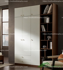 Tủ quần áo gia đình bằng gỗ thiết kế đa năng hiện đại - QA 116