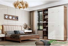 Tủ quần áo gia đình bằng gỗ thiết kế đa năng hiện đại - QA 116