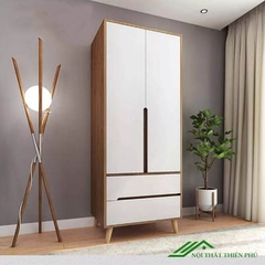 Tủ quần áo gỗ công nghiệp 2 cánh mở - QA 70