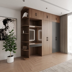 Tủ quần áo gỗ công nghiệp đóng theo yêu cầu - QA 85