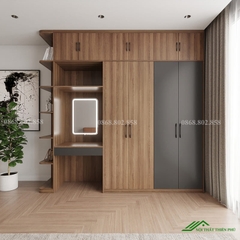 Tủ quần áo gỗ công nghiệp đóng theo yêu cầu - QA 85