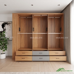 Tủ quần áo gỗ mẫu mới hiện đại - QA 87