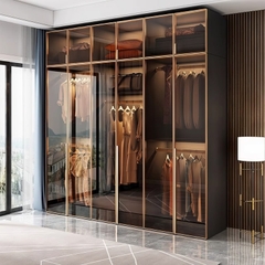 Tủ quần áo hiện đại cánh kính - QA 78