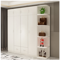 Tủ quần áo 4 cánh có kệ trang trí - QA 07