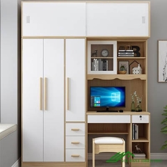 Tủ Quần Áo Kèm Bàn Làm Việc - QA 60