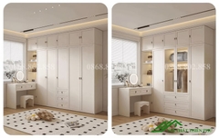 Tủ quần áo kết hợp bàn trang điểm - QA 74