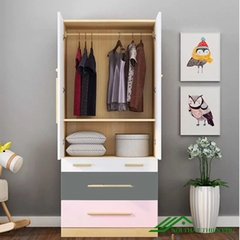 Tủ quần áo kiểu dáng hiện đại gỗ MDF - QA 24