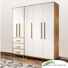 Tủ quần áo nhiều cánh hiện đại gỗ MDF - QA 14