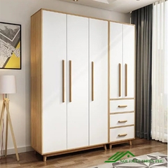 Tủ quần áo nhiều cánh hiện đại gỗ MDF - QA 14