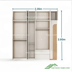 Tủ quần áo phong cách tối giản - QA 103