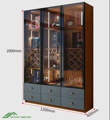 Kệ tủ rượu cánh kính - TR 01