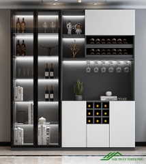 Tủ rượu gỗ công nghiệp hiện đại - TR 24