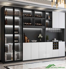 Tủ rượu gỗ công nghiệp hiện đại - TR 24