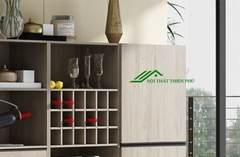 Tủ rượu gỗ công nghiệp dáng thấp - TR 15