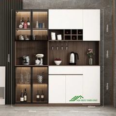 Tủ rượu phòng khách gỗ MDF - TR 17