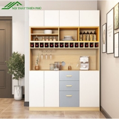 Tủ rượu kiêm vách ngăn trang trí gỗ MDF - TR 20