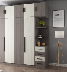 Tủ Quần Áo Cánh mở Có Kệ Góc - QA 08