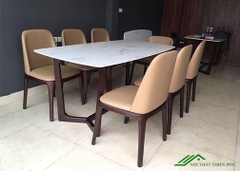 Bộ bàn ăn Grace mặt đá 6 ghế - BA 19