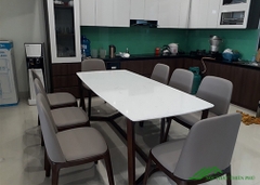 Bộ bàn ăn Grace mặt đá 6 ghế - BA 19