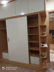 Tủ quần áo cánh lùa có kệ góc - QA 10