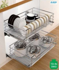 Kệ Xoong Nồi Di Động INOX 304 B-Gem Model BG-KC02B_700