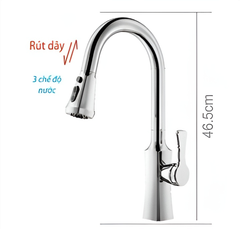 Vòi Rửa Chén Nóng Lạnh Cao Cấp B-Gem Model BG-V02K