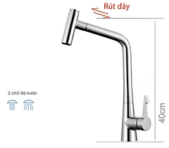 Vòi Rửa Chén Nóng Lạnh Cao Cấp B-Gem Model BG-V03