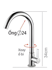 Vòi Rửa Chén Lạnh Cao Cấp B-Gem Model BG-L07K