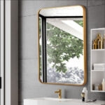 Gương Chữ Nhật Viền Nhôm Đen/Vàng/Trắng 50X70CM D50X70TV
