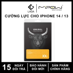 Kính Cường Lực / Chống Vân Tay / Chống Nhìn Trộm Mipow Kingbull Premium HD (2.7D) iPhone 14 Pro Max / 14 Pro / 14 Plus / 14 / iPhone 13 Pro Max / 13 Pro / 13