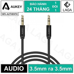 Cáp Âm Thanh Aukey Audio 3.5mm ra 3.5mm Mạ Vàng, Bọc Nylon Siêu Bền, 1.2M - CB-V12