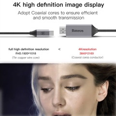 Cáp Chuyển Đổi Baseus USB-C Sang HDMI Hỗ Trợ Xuất Video 4K 60Hz 1.8M