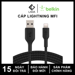 Cáp Sạc Belkin BOOST↑CHARGE™ Lightning MFi 1M - CAA002bt1MBK