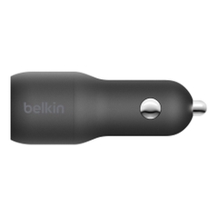 Sạc Ô Tô Belkin BOOST↑CHARGE™ 32W, USB-C Power Delivery PD 20W, USB-A 12W - CCB003btBK