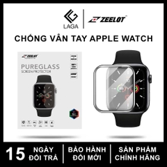 Cường Lực Dẻo / Chống Vân Tay Zeelot 3D Curved Ultrathin Apple Watch 40mm / 44mm - Viền Dẻo Chống Nứt Cạnh