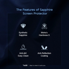 Kính Cường Lực Camera Lens Hoda Saphire iPhone 13 Pro Max / 13 Pro