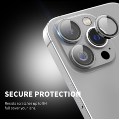 Kính Cường Lực Camera Lens Mipow Kingbull TitanShield Cho iPhone 15 Pro Max / 15 Pro