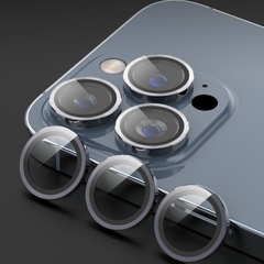 Kính Cường Lực Camera Lens Mipow Kingbull TitanShield Cho iPhone 15 Pro Max / 15 Pro