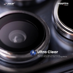 Kính Cường Lực Camera Lens ZEELOT PISHIELD SAPPHIRE iPhone 14 Pro Max / 14 Pro