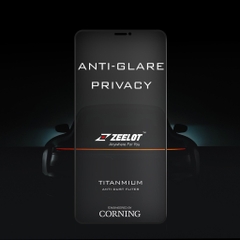 Kính Cường Lực Chống Nhìn Trộm Và Vân Tay Zeelot Privacy Anti-Glare iPhone 12 / 12 Pro / 12 Pro Max