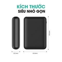 Pin Sạc Dự Phòng 10000mAh Aukey PB-N66 2 Cổng Sạc 2.4A Công Suất 12W Công Nghệ Aipower Thông Minh