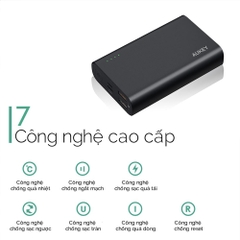 Pin Sạc Dự Phòng Aukey 10000mAh Quick Charge QC 3.0 Power Delivery PD PB-XD12