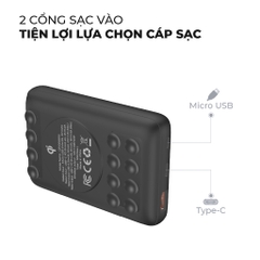 Pin Sạc Dự Phòng Không Dây Energizer 10000mAh PD 18W QC 3.0 Qi 10W - QP10000PQ